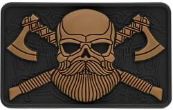 M-Tac Patch - emblemă M-Tac Bearded Skull 3D PVC - Black/Coyote