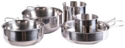 Mil-Tec Set de vase Mil-Tec Stainless Steel Cook - 5 elemente