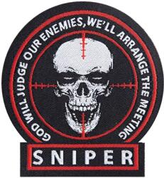 Mil-Tec Patch - emblemă Mil-Tec Sniper - Black