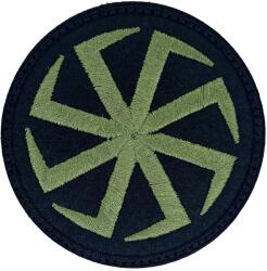 TM Patch - emblemă Simbol Slav - rozetă cu 8 brațe 75 x 75 mm - Green