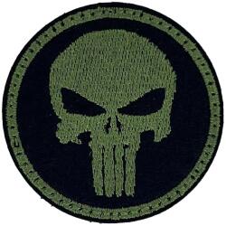 TM Patch - emblemă Mini Punisher 51 x 51 mm - Green/Black