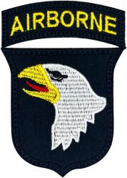 TM Patch - emblemă AirBorne 90 x 60 mm