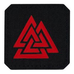 M-Tac Patch - emblemă M-Tac Valknut Laser Cut - Black/Red