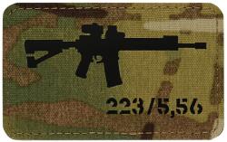 M-Tac Patch - emblemă M-Tac AR-15 223/5, 56 Laser Cut - Multicam/Black