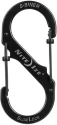 Nite Ize Carabină Nite Ize S-Biner 2 SlideLock - Steel Black