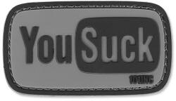 101 Inc Patch - emblemă 3D 101 Inc. You Suck - Gri