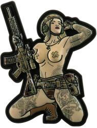 M-Tac Patch - emblemă M-Tac Tactical Girl No. 1 Skandinavik with Mjolnir PVC - MultiCam