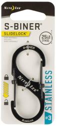 Nite Ize Carabină Nite Ize S-Biner Slide Lock Steel 3 - Black