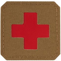M-Tac Patch - emblemă medicală M-Tac Medic Cross Laser Cut - Coyot/Red