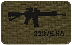 M-Tac Patch - emblemă M-Tac AR-15 223/5, 56 Laser Cut - Ranger Green/Black