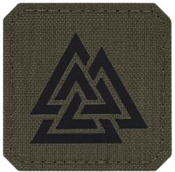 M-Tac Patch - emblemă M-Tac Valknut Laser Cut - Ranger Green/Black