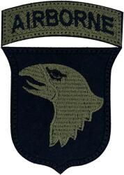 TM Patch - emblemă AirBorne 90 x 60 mm - Green