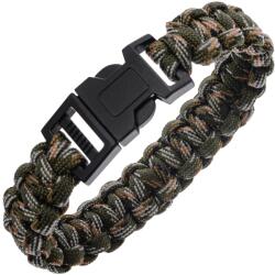 Badger Outdoor Brățară Paracord Badger Outdoor 550 cu sistem de închidere tip pin lock dublu - Camo