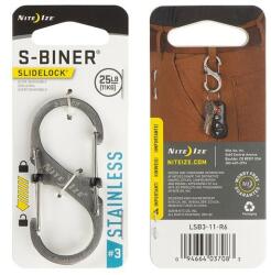 Nite Ize Carabină Nite Ize S-Biner SlideLock Stainless Steel 3