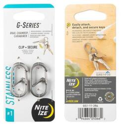 Nite Ize Carabină Nite Ize G-Series 1 - Silver 2 buc