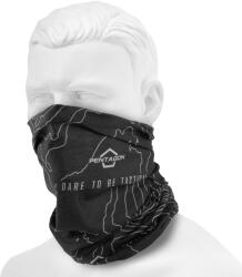 Pentagon Eșarfă de protecție Pentagon Skiron Topographic Map - Black