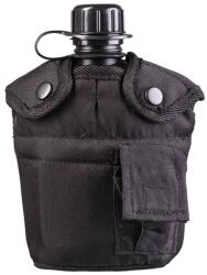 Mil-Tec Ploscă Mil-Tec US Plastic Canteen 900 ml cu husă și cană - Black