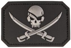 Mil-Tec Patch - emblemă Mil-Tec 3D Pirate Skull - Black