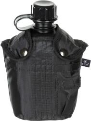 MFH Ploscă MFH cu husă 1 l - Black
