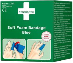 Cederroth Pansament elastic autoadeziv Cederroth Soft Foam Bandage Blue 6 cm x 2 m