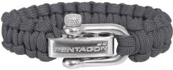 Pentagon Brățară Paracord Pentagon 2.0 - sistem de închidere tip pin lock dublu - Wolf Grey