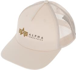 Alpha Industries Șapcă Alpha Industries Label Trucker Cap - Jet Stream White