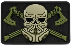 M-Tac Patch - emblemă M-Tac Bearded Skull 3D PVC - Black/Olive