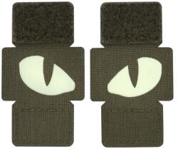 M-Tac Patch - emblemă M-Tac Tiger Eyes Laser Cut (pereche) - Ranger Green