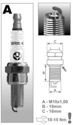 BRISK AR10S Gyújtógyertya, Silver Racing sorozat (M231-010)