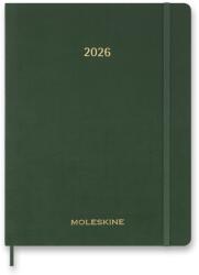 Moleskine 2026 Essential XXL függőleges, heti, puha borító, zöld (DSESNK1512WN7Y26)