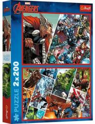 Trefl 2 x 200 db-os puzzle - Marvel - A világ védelmezői (13318) (13318)