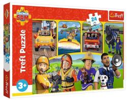 Trefl 24 db-os Maxi puzzle - Sam, a tűzolotó és barátai (14356) (14356)