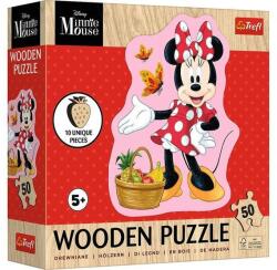 Trefl 50 db-os Wooden Contour Fa Puzzle - Minnie Mouse (20279) (20279)