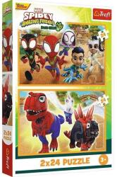 Trefl 2 x 24 db-os puzzle - Spidey és barátai (34432) (34432)
