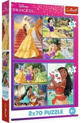 Trefl 2 x 70 db-os puzzle - Disney Princess (34440) (34440)