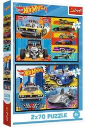 Trefl 2 x 70 db-os puzzle - Hot Wheels (34442) (34442)