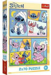 Trefl 2 x 70 db-os puzzle - Stitch kalandjai (34444) (34444)