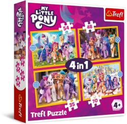 Trefl 4 az 1-ben puzzle (35, 48, 54, 70 db-os) - Én kicsi Pónim (34624) (34624)