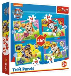 Trefl 4 az 1-ben puzzle (12, 15, 20, 24 db-os) - Mancs őrjárat (34628) (34628)