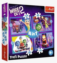 Trefl 4 az 1-ben puzzle (35, 48, 54, 70 db-os) - Agymanók - Emotions rule (34652) (34652)