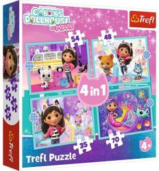 Trefl 4 az 1-ben puzzle (35, 48, 54, 70 db-os) - Gabi babaháza (34670) (34670)