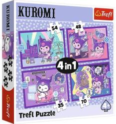 Trefl 4 az 1-ben puzzle (35, 48, 54, 70 db-os) - Kuromi (34676) (34676)