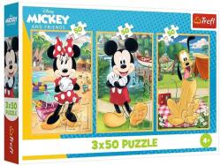 Trefl 3 x 50 db-os puzzle - Mickey egér és barátai (34881) (34881)