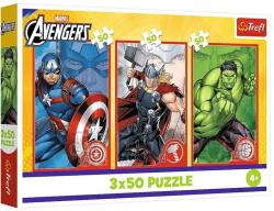 Trefl 3 x 50 db-os puzzle - Avengers - Bosszúállók - Hősök (34891) (34891)
