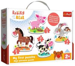 Trefl Baby Puzzle táskában - Első puzzle - Egy farmon (36127) (36127)