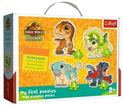 Trefl Baby Puzzle táskában - Első puzzle - Aranyos dinoszauruszok (36138) (36138)