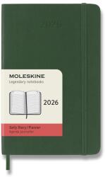 Moleskine 2026 S napi, puha borító, zöld (DSK1512DC2Y26)