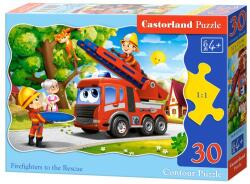 Castorland 30 db-os puzzle - Tűzoltók akcióban (B-03792) (B-03792)