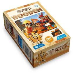 Wooden City 40 db-os fa puzzle - Vidám csapat (CH99132-MH) (CH99132-MH)