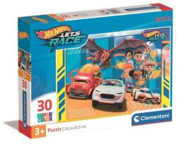 Clementoni 30 db-os Szuper Színes puzzle - Hot Wheels (20284) (20284)